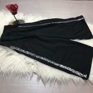 Body Wrappers dance pants sequins sides stretch xs